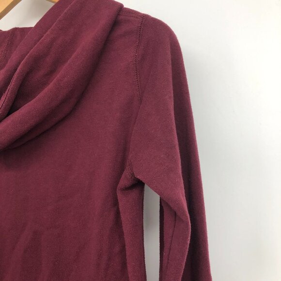 Harvard League Burgundy Women's Academy Applique Hooded Sweatshirt S - Picture 10 of 15